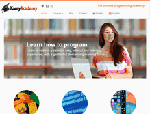 Tablet Screenshot of kamyacademy.com